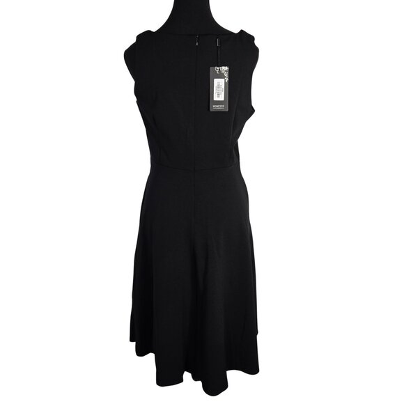 NWT | Classic Black Sleeveless V-Neck Fit & Flare A-Line Dress | XLarge - Picture 2 of 5